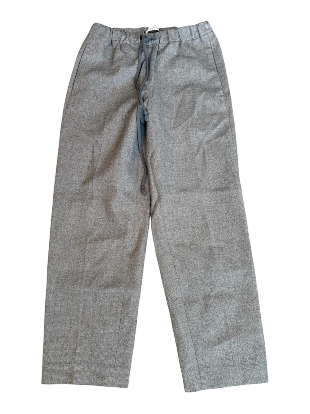 Artizia Babaton drawstring Pants Gray/Taupe w/herringbone pattern sz XXS